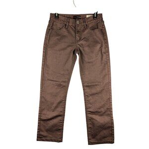 Guess Waxed Slim Straight Leg Del Mar Fit Denim Jeans Mens 29x28 Burgundy Red